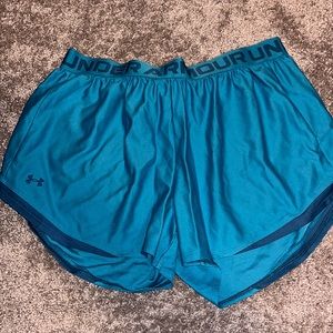 Light Blue Under Armour Athletic Shorts